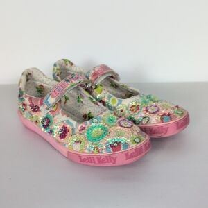 Lelli Kelly Sequin Floral Shoes